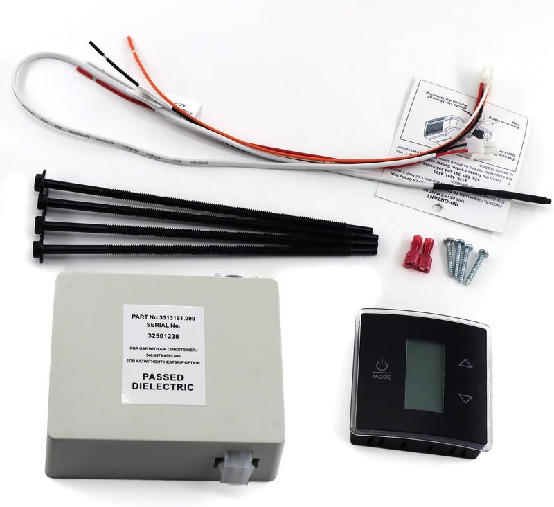 QHHR 3316230.000 RV Wall Thermostat/Relay Box Heat/Cool for Dometic for RV/Camper Conditioners 3316230.700 with Black Wall Thermostat 3316230.714 - Image 5